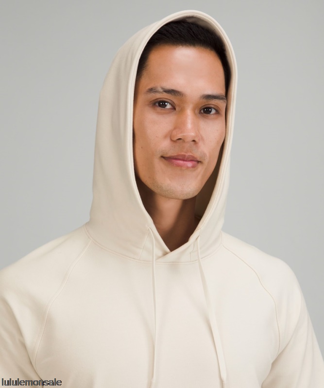 Lululemon Verkauf DELULU630 | City Sweat Pullover Hoodie French Terry Weiß Opal